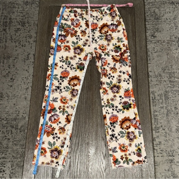 Pilcro Anthropologie Floral Print High Rise Cigarette Jeans - Picture 7 of 9
